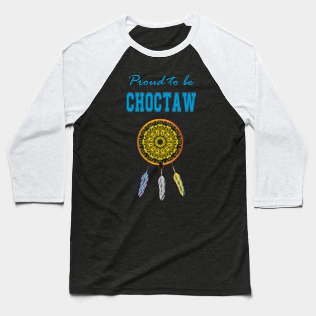 Native American Choctaw Three Feathers Baseball T-Shirt by Jaya Moore